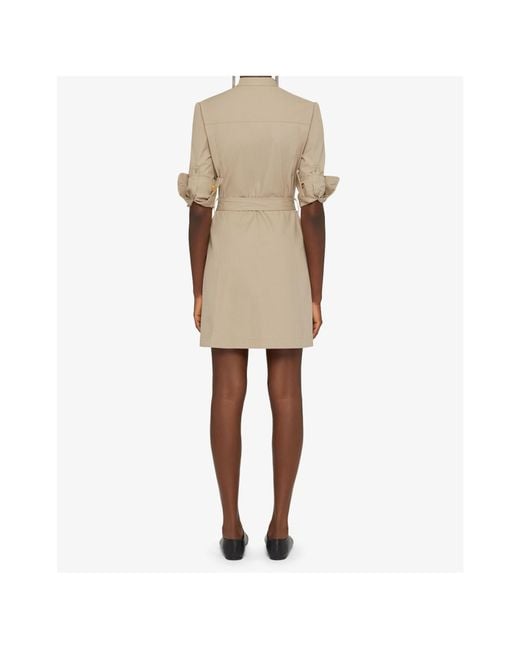 Givenchy Natural Tied-Waist Safari Dress