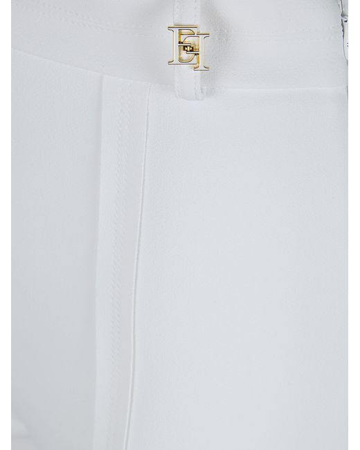 Elisabetta Franchi White Pantaloni