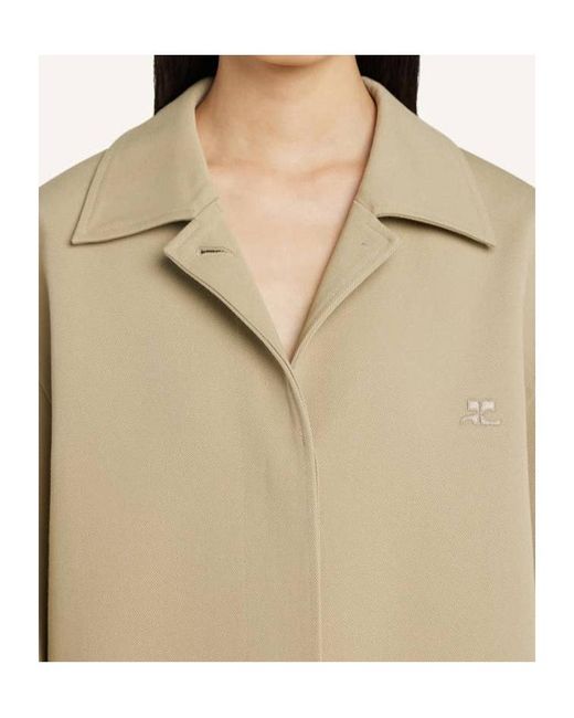 Courreges Natural Cocoon Coat