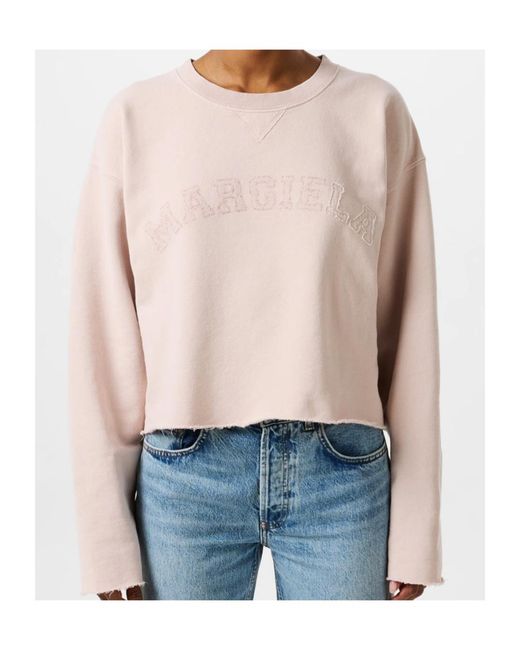 Maison Margiela Pink Logo Sweatshirt