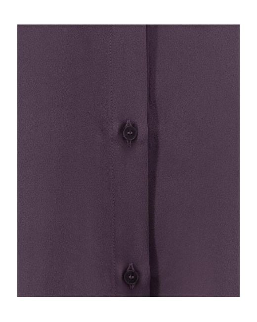 Alysi Purple Relaxed Button-Up Shirt