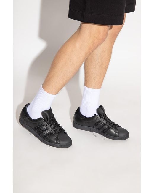 Y-3 Black Superstar Low-Top Sneakers for men