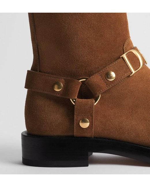 Dior Brown Bolt Ankle Boot