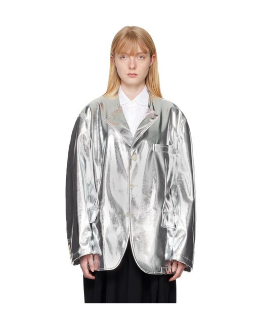 Comme des Garçons Gray Single-Breasted Casual Jacket
