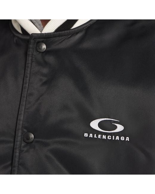 Balenciaga Black Nba Logo Bomber Jacket for men