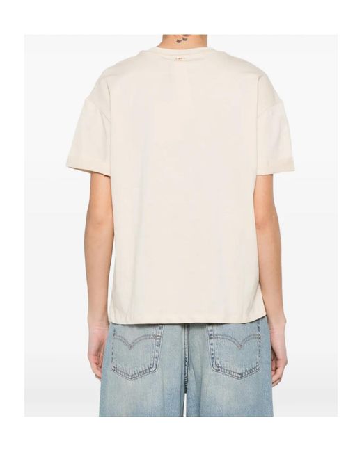 Twinset White Amore Appliqué T-Shirt