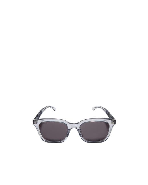 Gucci White Asian Fit Square-Frame Sunglasses for men