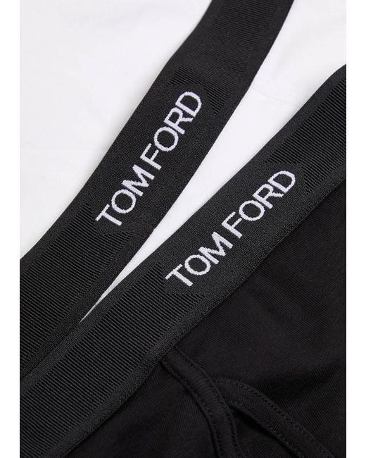 Tom Ford White Stretch-Cotton Boxer Briefs for men