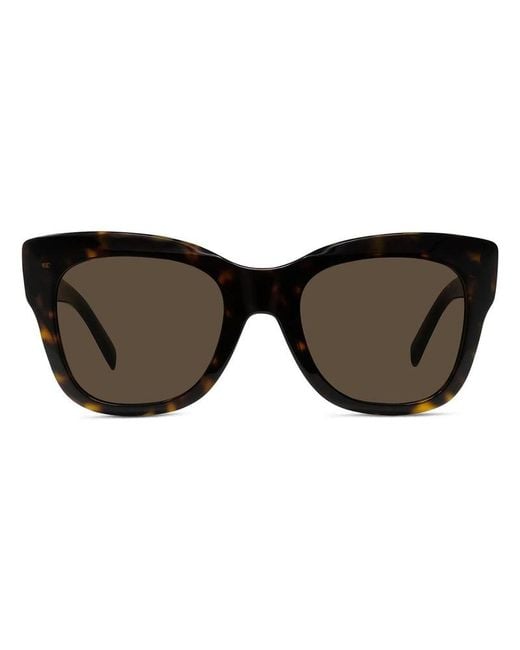 Givenchy Metallic Eyewear City Square Frame Sunglasses