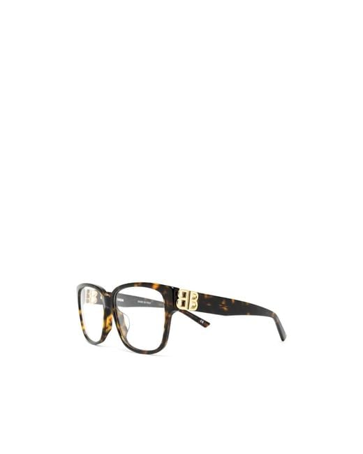 Balenciaga White Eyewear Bb0104O Rectangular Glasses And Frames