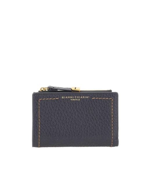 Gianni Chiarini Blue Bubble Compact Wallet