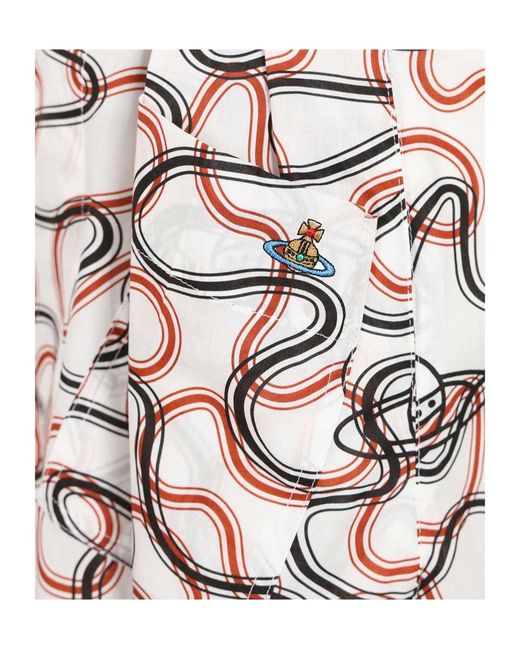 Vivienne Westwood White Romario Wiggle Bermuda Shorts for men