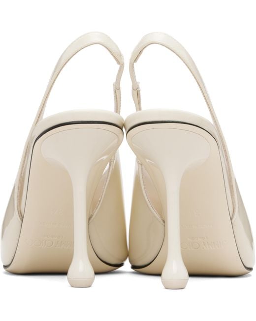 Jimmy Choo White Isa 95Mm High-Heeled Sandals