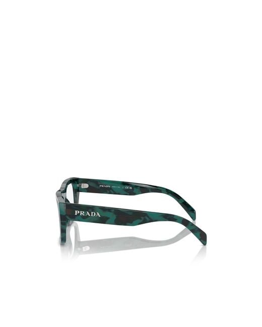 Prada White Eyewear Square Frame Glasses