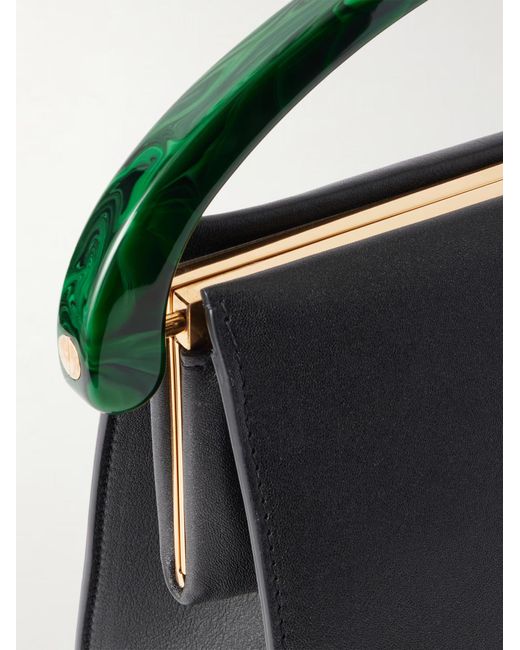 Dries Van Noten Black Leather Shoulder Bag