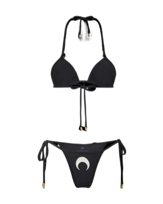 MARINE SERRE Black Sea Triangle Bikini