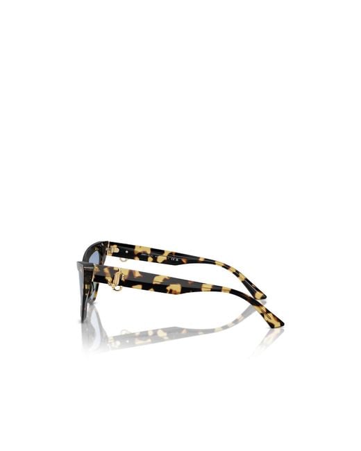 Jimmy Choo Blue Eyewear Triangle Frame Sunglasses Ff Image