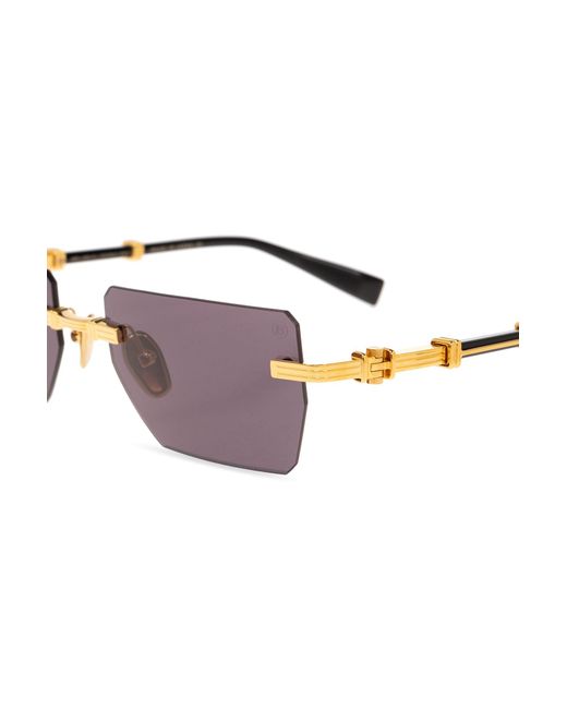 Balmain Multicolor Eyewear Pierre Rectangular Frame Sunglasses for men