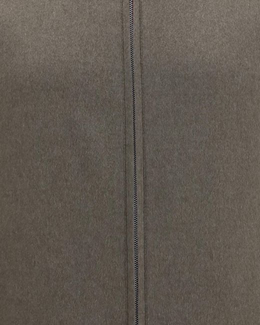Brunello Cucinelli Gray Long-Sleeved Casual Jacket for men