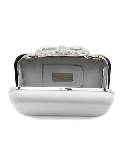 Mach & Mach White Chain Shoulder Bag