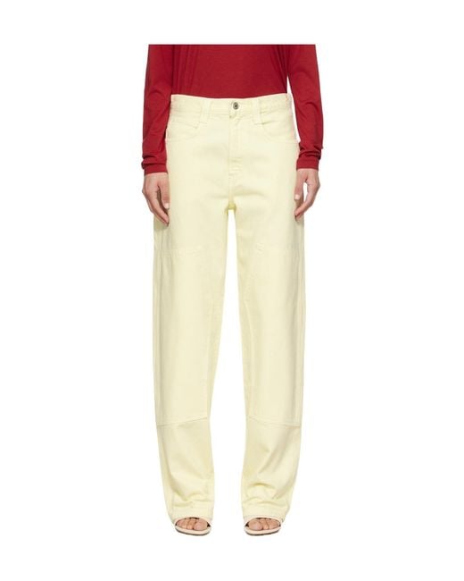 Agolde Yellow Laria Pierced Jeans
