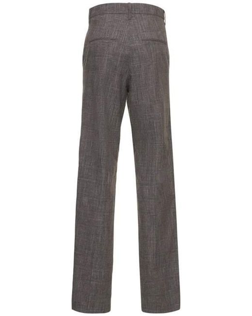 Isabel Marant Gray Olympe Wool Blend Straight Pants