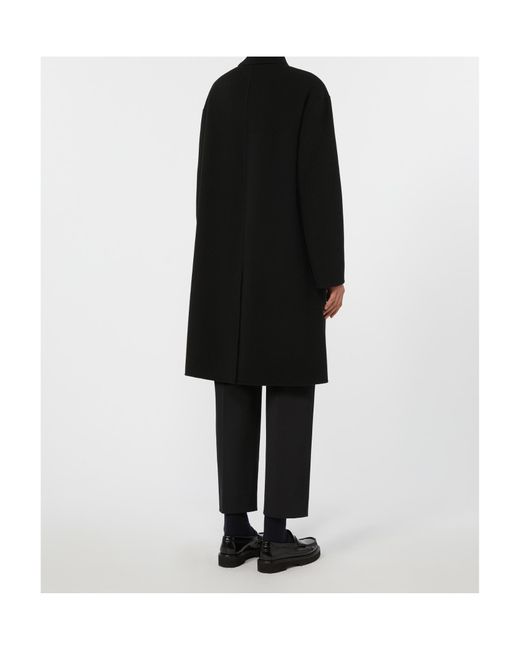 Max Mara Black Double-Faced Wool Coat