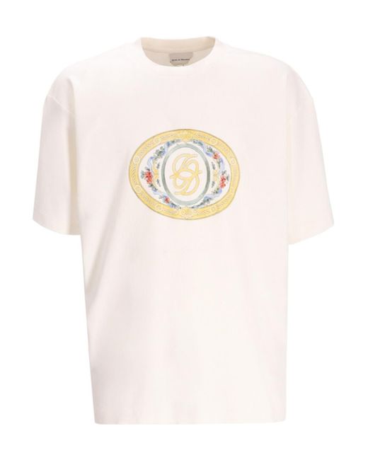 Drole de Monsieur White Short-Sleeved T-Shirt for men