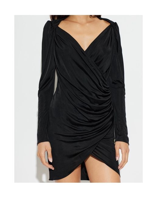 Balmain Black Long-Sleeved Dress