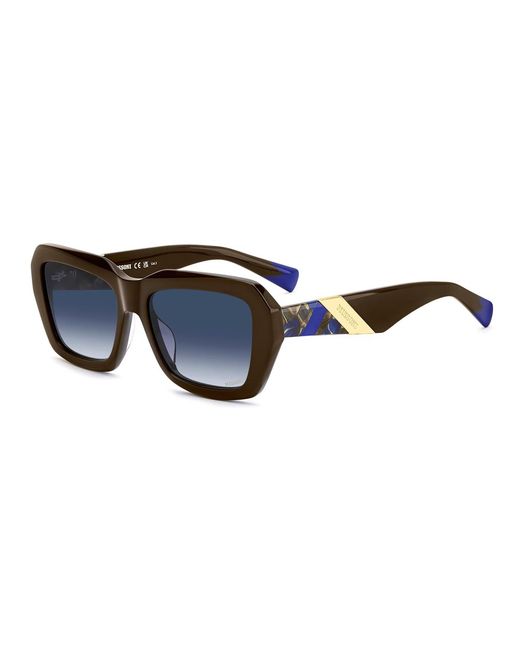 Missoni Blue Logo Detail Sunglasses