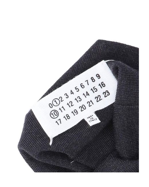 Maison Margiela Blue Knitted Scarf