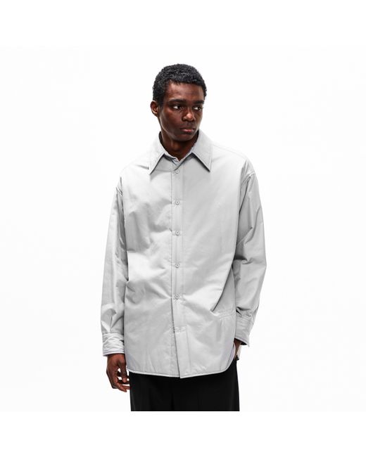 MM6 by Maison Margiela Gray Casual Shirt Coat for men