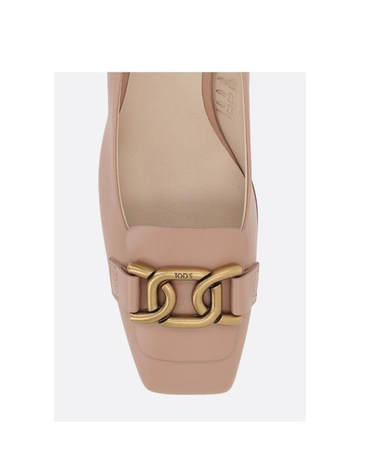 Tod's Pink Kate Block Heel Pumps