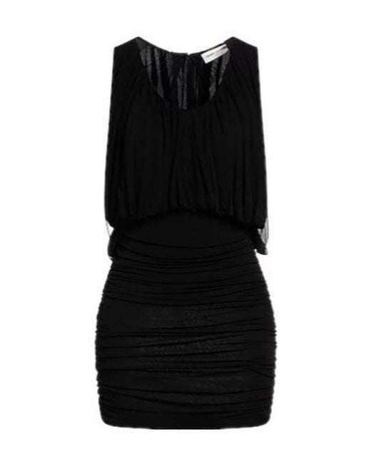 Saint Laurent Black Short Dresses