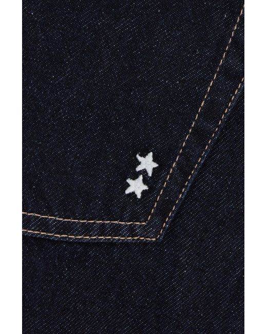 ICON DENIM Blue Belt-Lined Denim Trousers