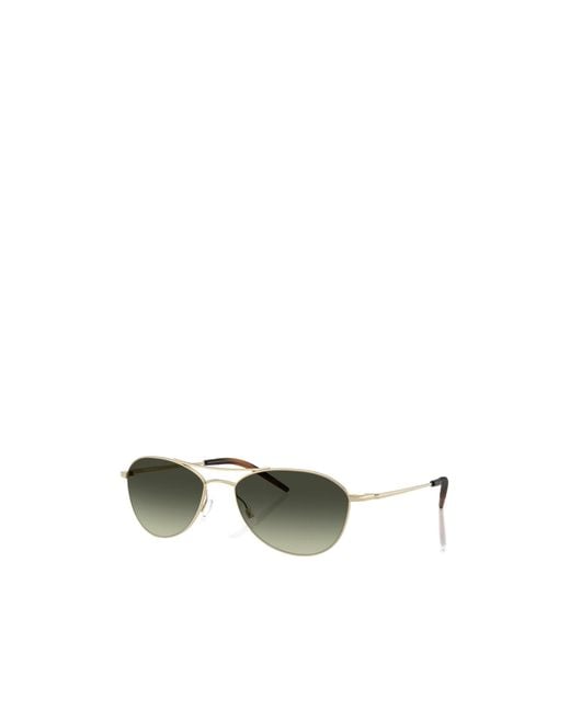 Oliver Peoples Green Pilot Frame Sunglasses for men