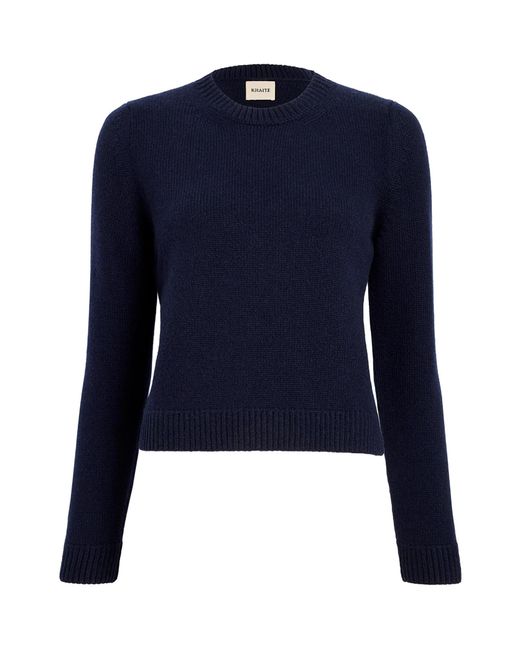 Khaite Blue Cashmere Sweater