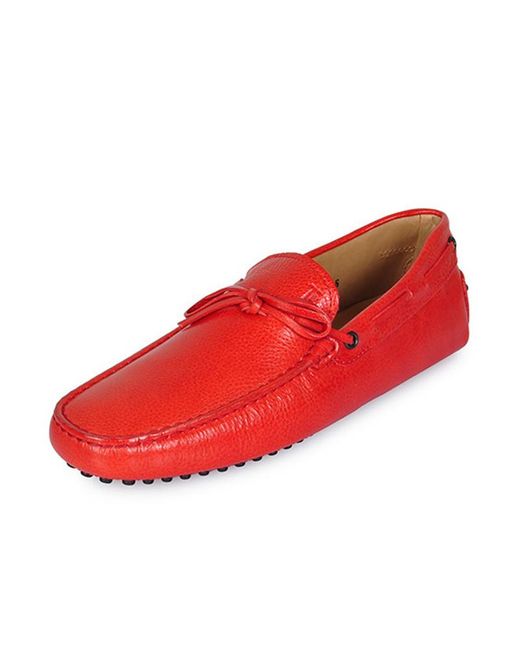 Tod's Red Logo Business Casual Shoes for men