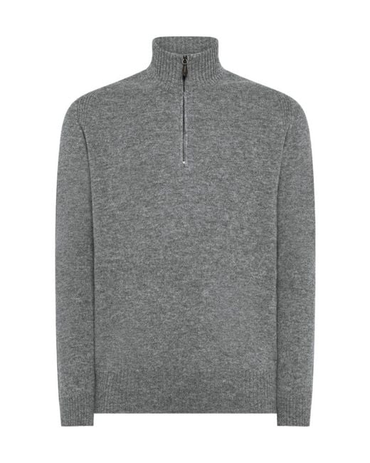 Seventy Gray Turtleneck With Zipper for men