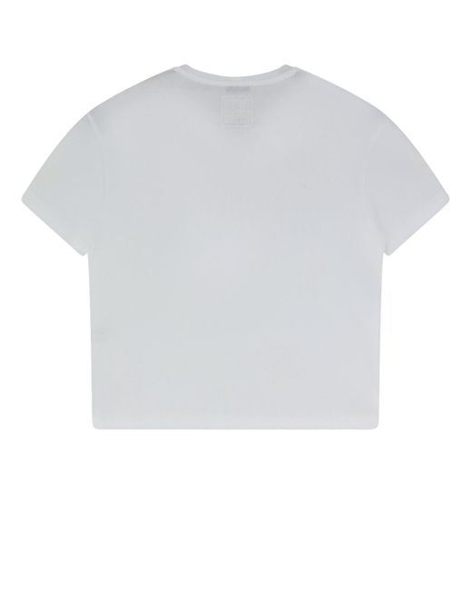 Totême White Totême Crewneck Short-Sleeved T-Shirt
