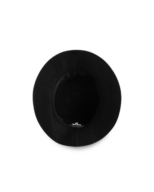 Yohji Yamamoto Black Draped Bucket Hat for men