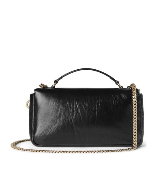 Gucci Black Gg Milano Small Top Handle Bag