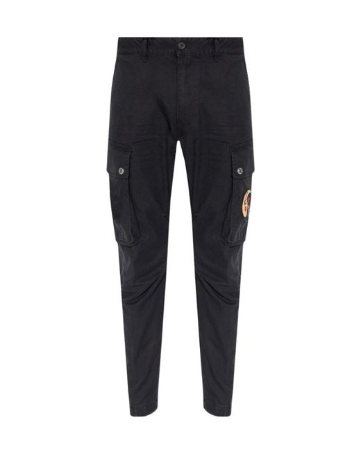 DSquared² Blue Tapered-Leg Cargo Pants for men