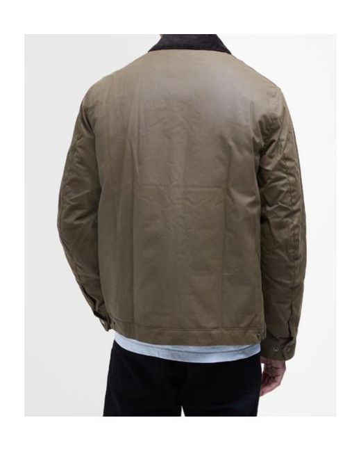 Barbour Green Workers Wax Jacket for men