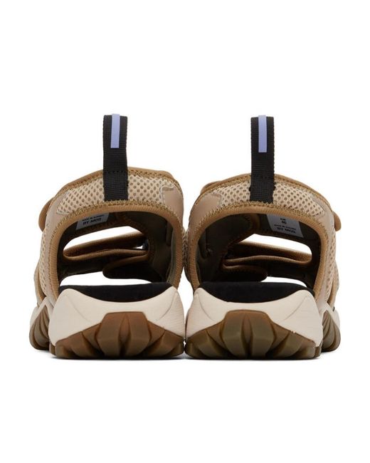 McQ Alexander McQueen Brown Logo And Buckle Sandals for men