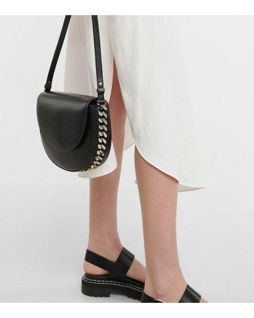 Stella McCartney White Piped Asymmetric Midi Dress