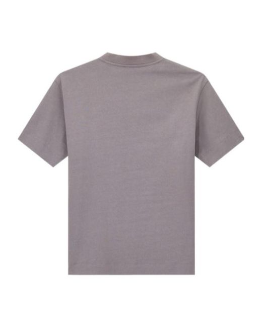 Emporio Armani Gray Heavy Jersey T-Shirt With Print And Eagle Hong Kong Capsule Collection for men