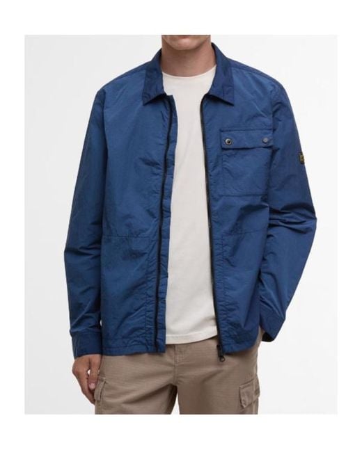 Barbour Blue Shirt-Style Casual Jacket for men