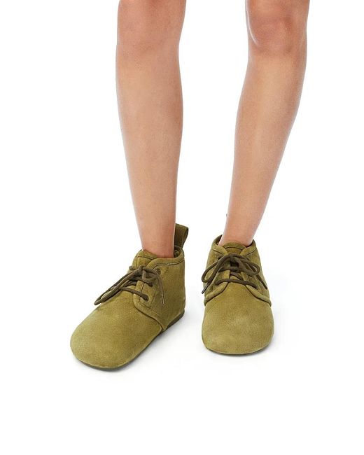 Loewe Green Lago Lace-Up Bootie