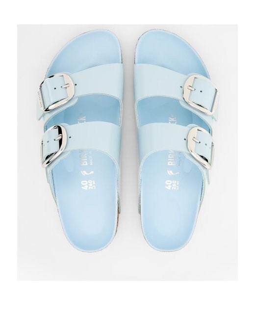 Birkenstock White Adjustable Double Buckle Slippers